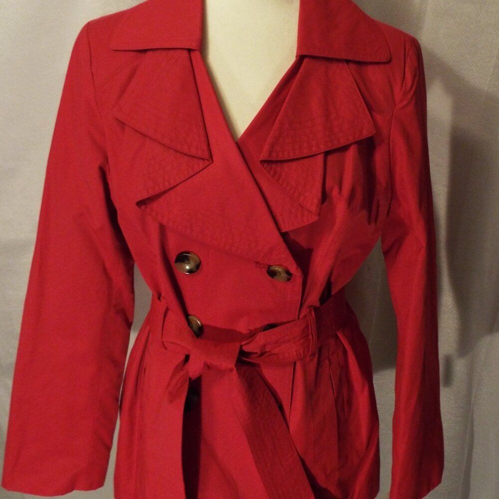 London Fog Red Trench Coat